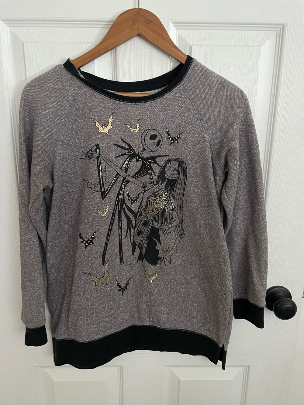 Disney Store The Nightmare Before Christmas Jack & Sally Sweatshirt Size S